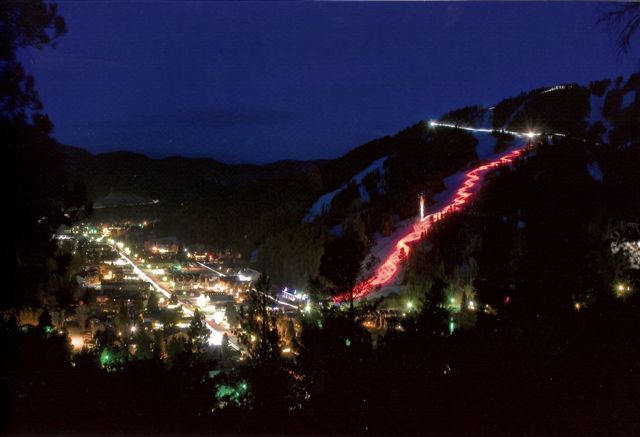 Red River Ski Area torchlight parade