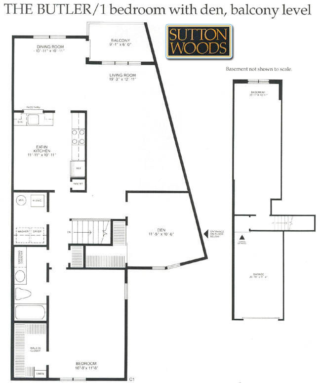 Butler floor plan, Sutton Woods Condos for sale in Chatham NJ