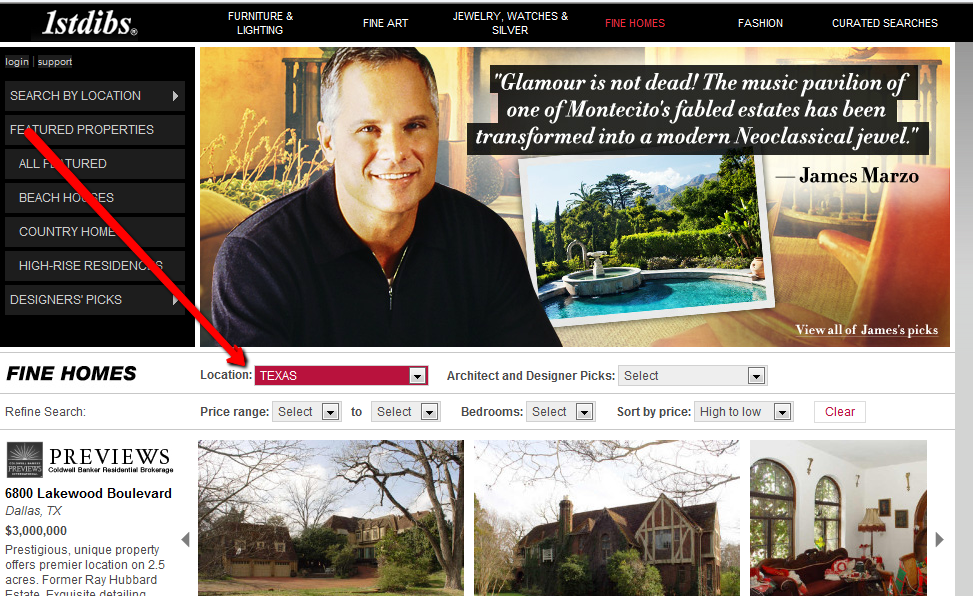 1stdibs and Coldwell Banker Previews
