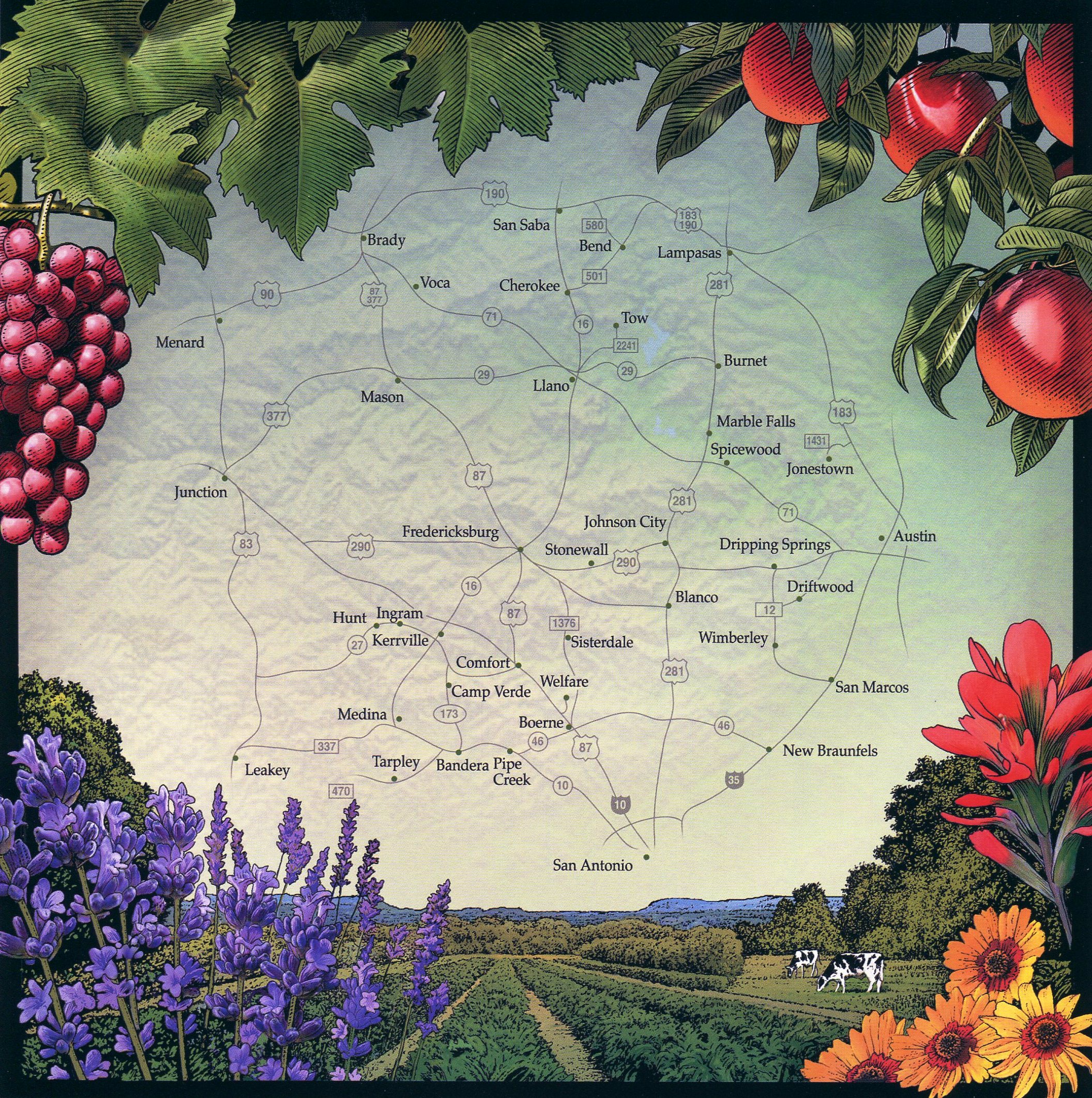 Map of the Hill Country McCollom & Associates REALTORS