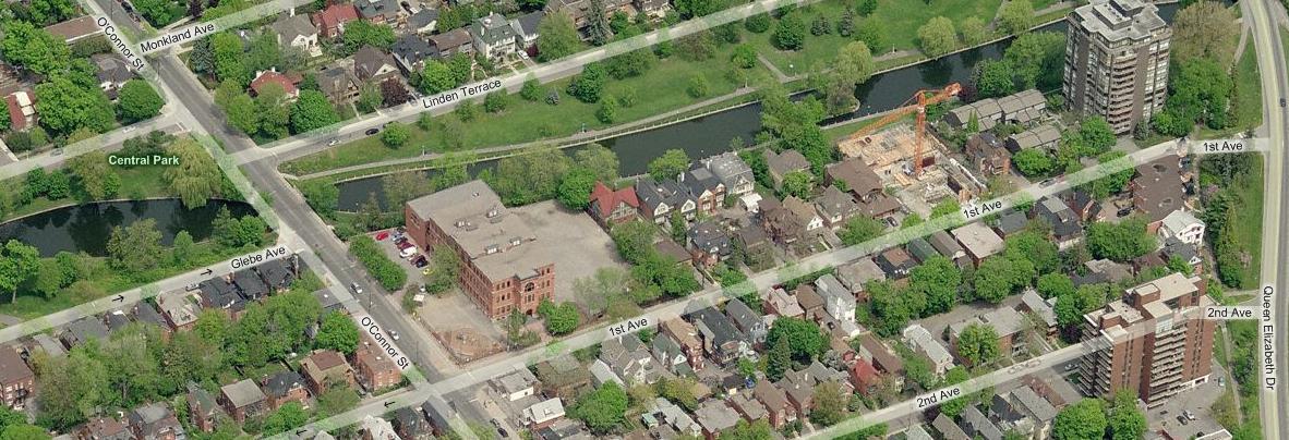 Map of Patterson Creek in The Glebe, also known as Central Park (not to be confused with the subdevision)
