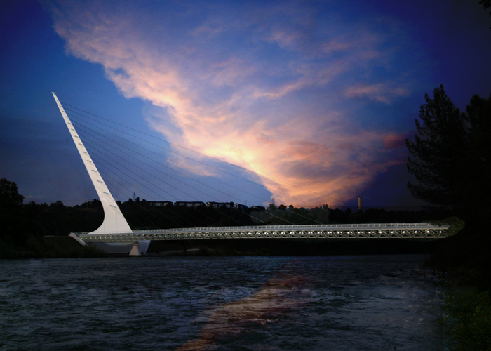 Sunset at Sundial Bridge