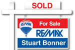 RE/MAX Stuart Bonner sold sign