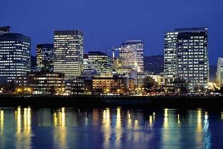Downtown Portland Night