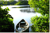 Canoeing on a Camelot Pond