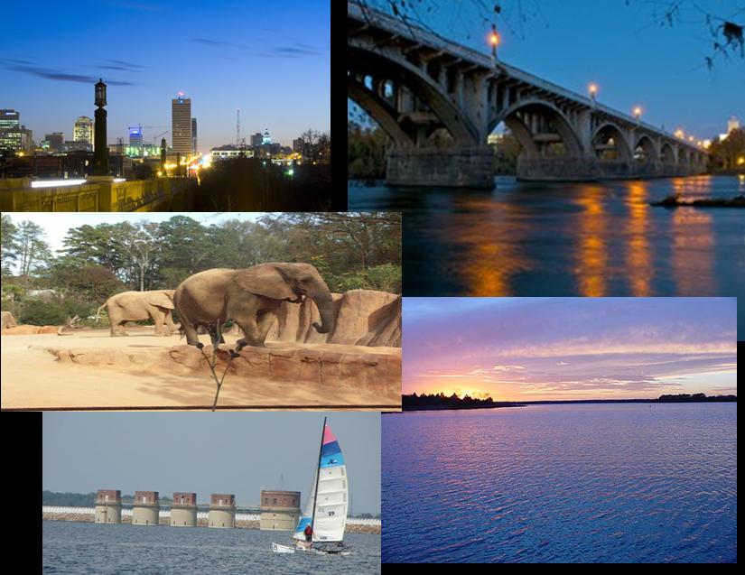 Columbia Downtown, Riverbank Zoo, & Lake Murray