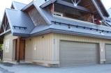 Front view, end unit, double garage. no image